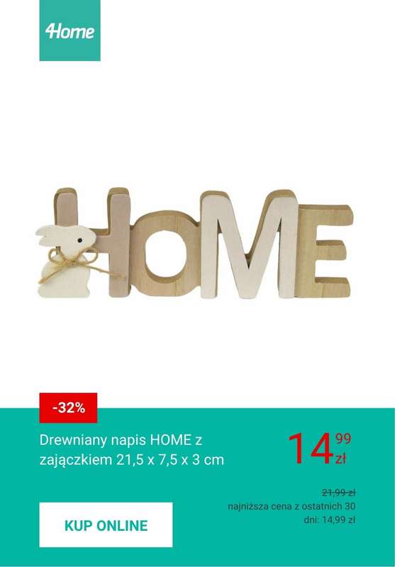 WIELKANOC - gazetka promocyjna 4home | Wielkanocne dekoracje od czwartku 26.03  - strona 7