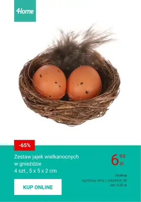 WIELKANOC - gazetka promocyjna 4home | Wielkanocne dekoracje od czwartku 26.03  - strona 9