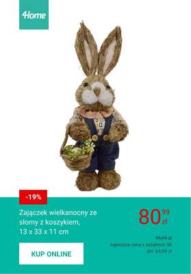 WIELKANOC - gazetka promocyjna 4home | Wielkanocne dekoracje od czwartku 26.03  - strona 4