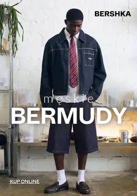 Bershka - gazetka promocyjna Bermudy męskie od czwartku 26.03 