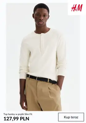 H&M - gazetka promocyjna NOWOŚCI męskie od czwartku 26.03  - strona 4