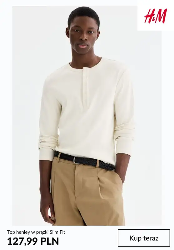 H&M - gazetka promocyjna NOWOŚCI męskie od czwartku 26.03  - strona 4