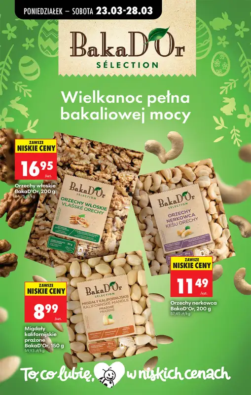 Biedronka - gazetka promocyjna Od poniedziałku, Z ladą tradycyjną od poniedziałku 23.03 do niedzieli 29.03 - strona 62