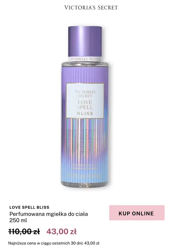 Victoria's Secret - gazetka promocyjna 43 zł za wybrane mgiełki i balsamy od czwartku 26.03 do niedzieli 29.03 - strona 8