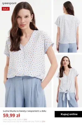 Greenpoint - gazetka promocyjna Bluzki do 59,99 zł od czwartku 26.03  - strona 9
