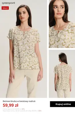 Greenpoint - gazetka promocyjna Bluzki do 59,99 zł od czwartku 26.03  - strona 6