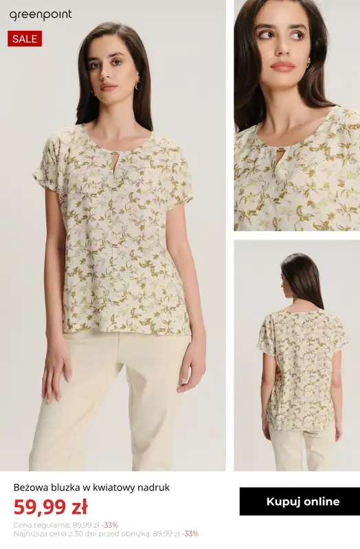 Greenpoint - gazetka promocyjna Bluzki do 59,99 zł od czwartku 26.03  - strona 6