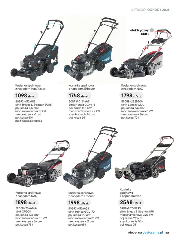 Castorama - gazetka promocyjna Kosiarki od piątku 27.03 do wtorku 31.03 - strona 15