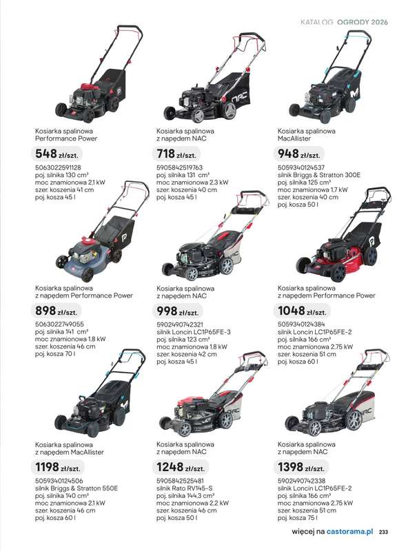 Castorama - gazetka promocyjna Kosiarki od piątku 27.03 do wtorku 31.03 - strona 13