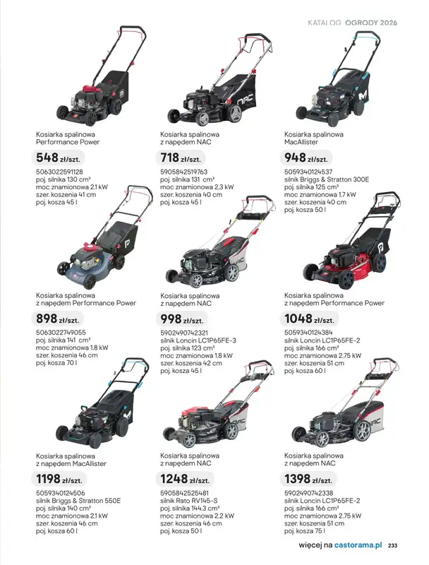 Castorama - gazetka promocyjna Kosiarki od piątku 27.03 do wtorku 31.03 - strona 13