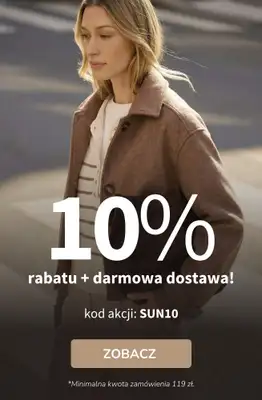 bonprix - gazetka promocyjna 10% rabatu + darmowa dostawa z KODEM! od czwartku 26.03 do czwartku 26.03