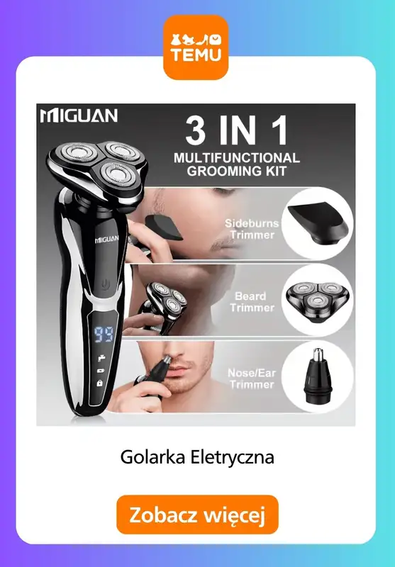 Temu - gazetka promocyjna Golarki elektryczne w supercenach od czwartku 26.03  - strona 9