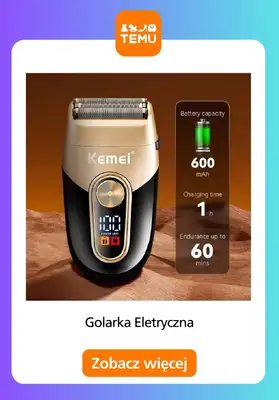 Temu - gazetka promocyjna Golarki elektryczne w supercenach od czwartku 26.03  - strona 5