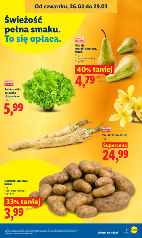 Lidl - gazetka promocyjna Oferta od czwartku od czwartku 26.03 do niedzieli 29.03 - strona 31