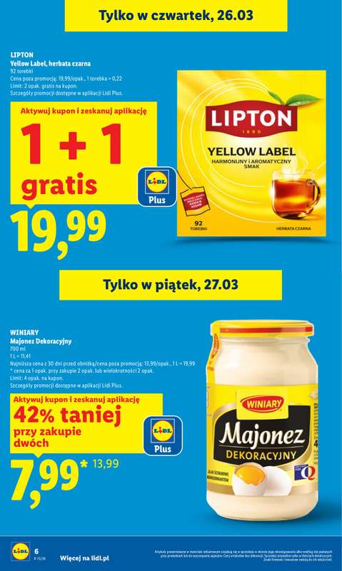 Lidl - gazetka promocyjna Oferta od czwartku od czwartku 26.03 do niedzieli 29.03 - strona 6