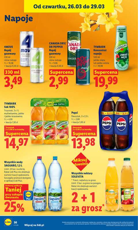 Lidl - gazetka promocyjna Oferta od czwartku od czwartku 26.03 do niedzieli 29.03 - strona 56