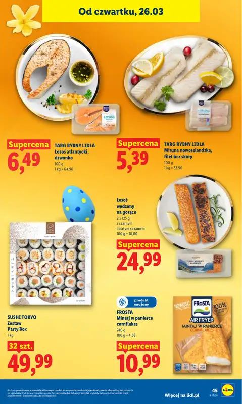 Lidl - gazetka promocyjna Oferta od czwartku od czwartku 26.03 do niedzieli 29.03 - strona 45