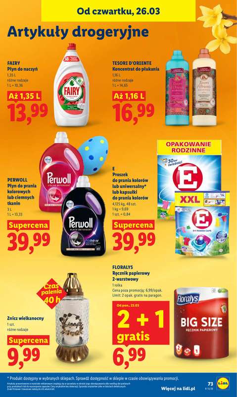 Lidl - gazetka promocyjna Oferta od czwartku od czwartku 26.03 do niedzieli 29.03 - strona 73