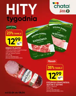 Chata Polska - gazetka promocyjna Hity tygodnia od czwartku 02.04 do środy 08.04 - strona 2