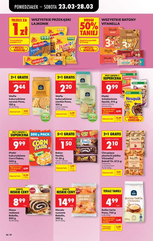 Biedronka - gazetka promocyjna Od poniedziałku, Z ladą tradycyjną od poniedziałku 23.03 do niedzieli 29.03 - strona 72