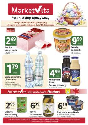 Marketvita - gazetka promocyjna Gazetka  do soboty 04.04