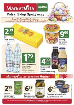 Marketvita - gazetka promocyjna Gazetka Express  do soboty 04.04