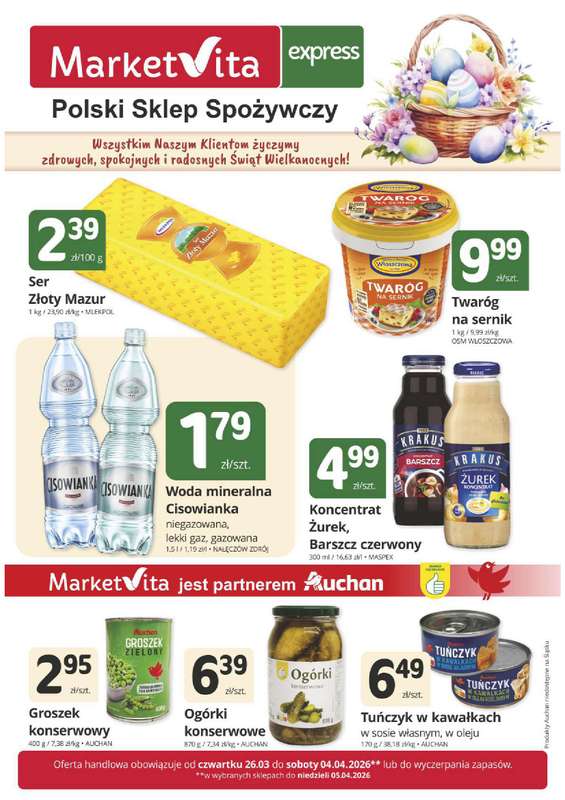 Marketvita - gazetka promocyjna Gazetka Express  do soboty 04.04