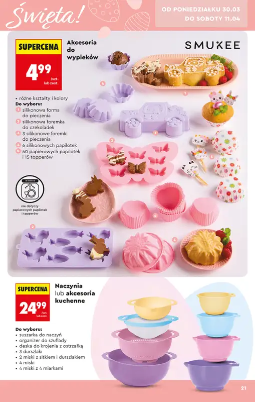 Biedronka - gazetka promocyjna Hity i inspiracje, od 28.03 od soboty 28.03 do środy 15.04 - strona 21