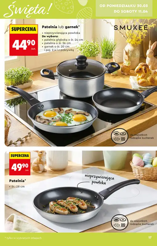 Biedronka - gazetka promocyjna Hity i inspiracje, od 28.03 od soboty 28.03 do środy 15.04 - strona 17