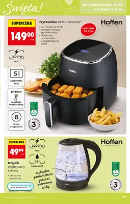 Biedronka - gazetka promocyjna Hity i inspiracje, od 28.03 od soboty 28.03 do środy 15.04 - strona 19