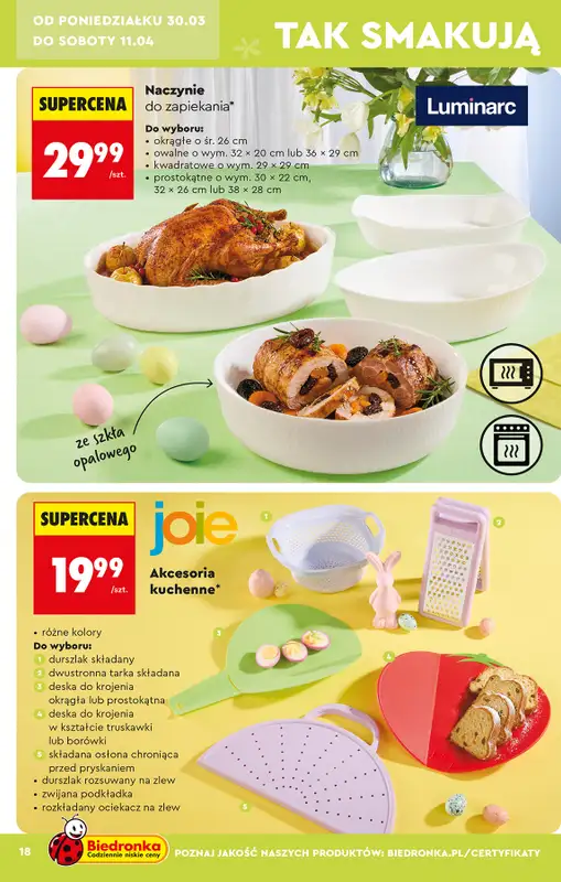 Biedronka - gazetka promocyjna Hity i inspiracje, od 28.03 od soboty 28.03 do środy 15.04 - strona 18