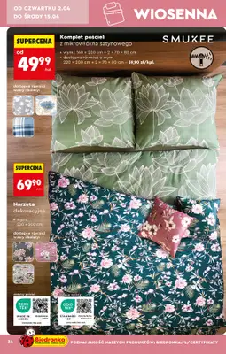 Biedronka - gazetka promocyjna Hity i inspiracje, od 28.03 od soboty 28.03 do środy 15.04 - strona 34