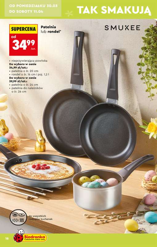 Biedronka - gazetka promocyjna Hity i inspiracje, od 28.03 od soboty 28.03 do środy 15.04 - strona 16