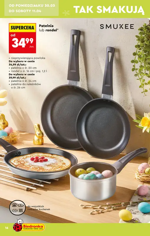 Biedronka - gazetka promocyjna Hity i inspiracje, od 28.03 od soboty 28.03 do środy 15.04 - strona 16