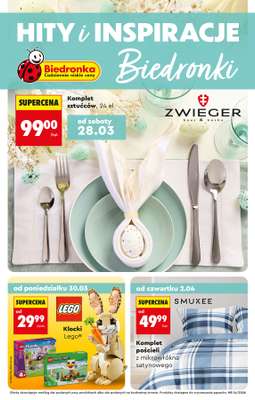 Biedronka - gazetka promocyjna Hity i inspiracje, od 28.03 od soboty 28.03 do środy 15.04