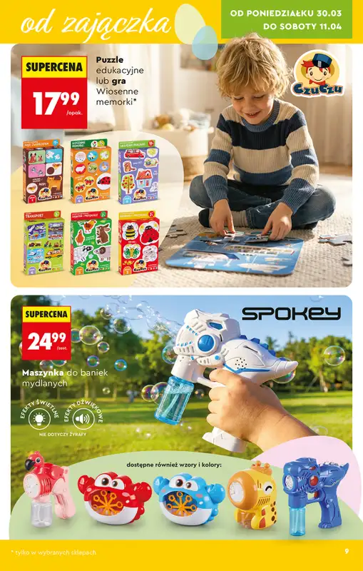 Biedronka - gazetka promocyjna Hity i inspiracje, od 28.03 od soboty 28.03 do środy 15.04 - strona 9