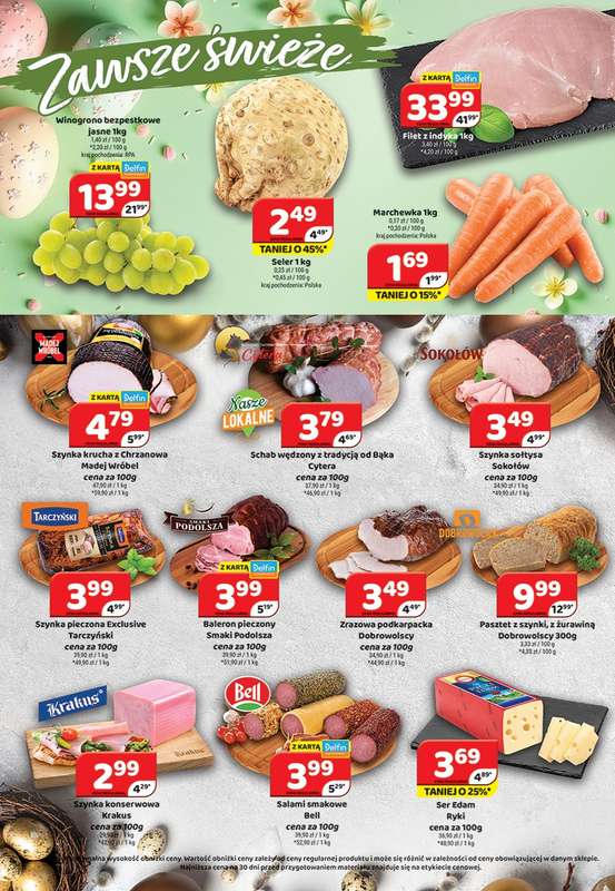 Delfin - gazetka promocyjna Gazetka od piątku 27.03 do niedzieli 05.04 - strona 2