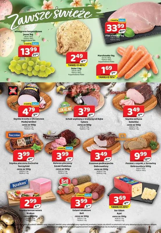 Delfin - gazetka promocyjna Gazetka od piątku 27.03 do niedzieli 05.04 - strona 2