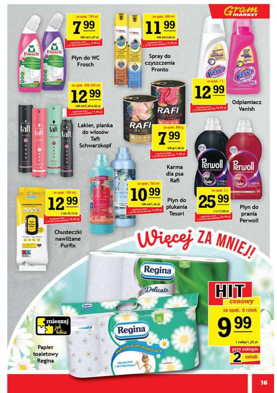 Gram Market - gazetka promocyjna Gazetka od środy 01.04 do wtorku 07.04 - strona 16