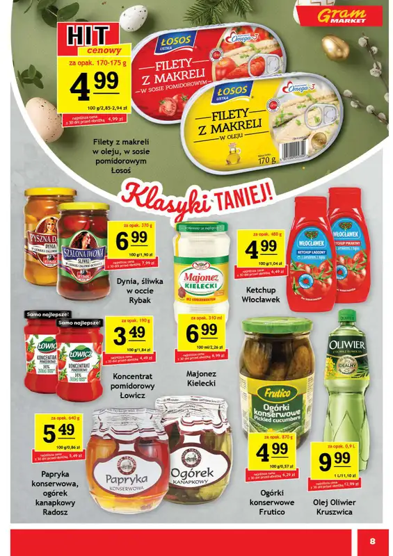 Gram Market - gazetka promocyjna Gazetka od środy 01.04 do wtorku 07.04 - strona 8