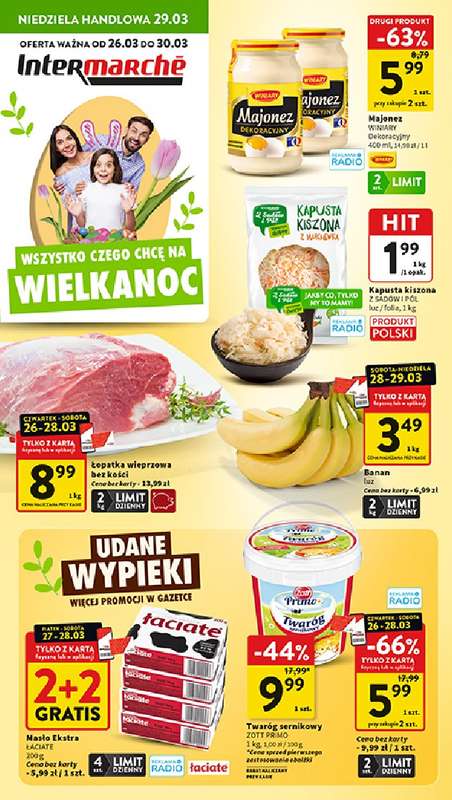 Intermarche - gazetka promocyjna Gazetka od czwartku 26.03 do poniedziałku 30.03