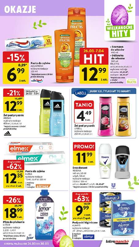 Intermarche - gazetka promocyjna Gazetka od czwartku 26.03 do poniedziałku 30.03 - strona 43