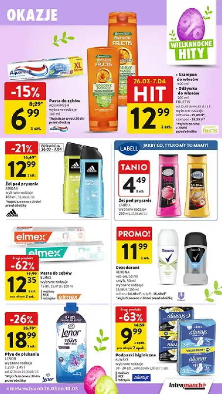 Intermarche - gazetka promocyjna Gazetka od czwartku 26.03 do poniedziałku 30.03 - strona 43