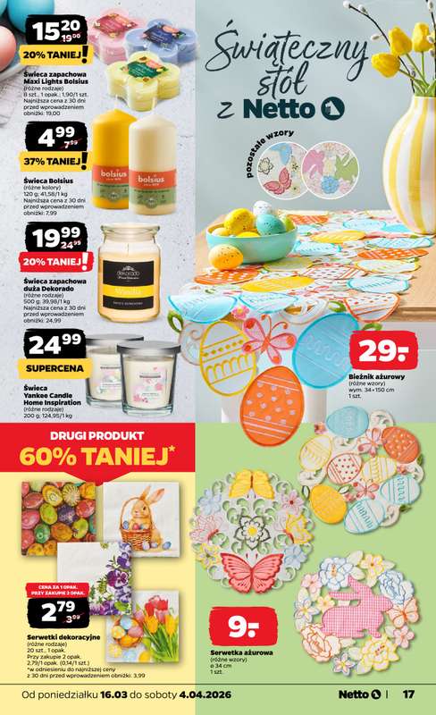 Netto - gazetka promocyjna Katalog Wielkanocny  do soboty 04.04 - strona 17