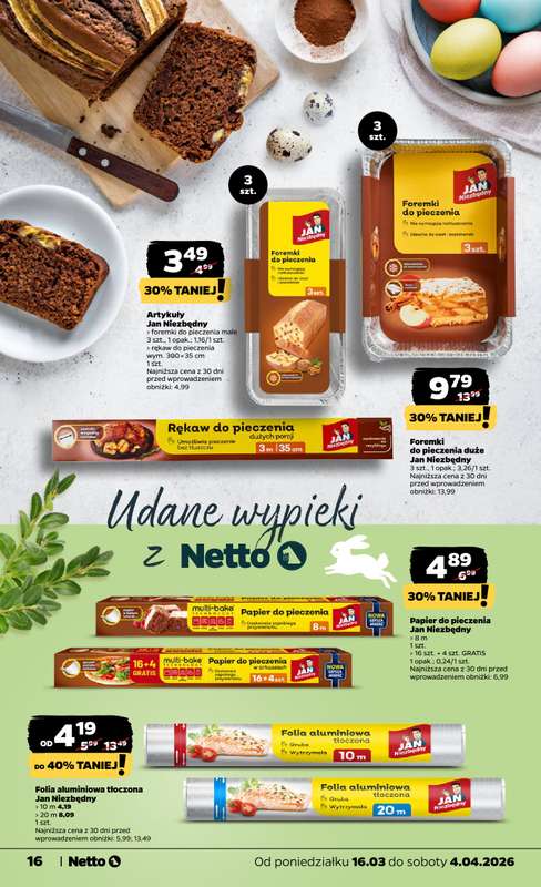 Netto - gazetka promocyjna Katalog Wielkanocny  do soboty 04.04 - strona 16
