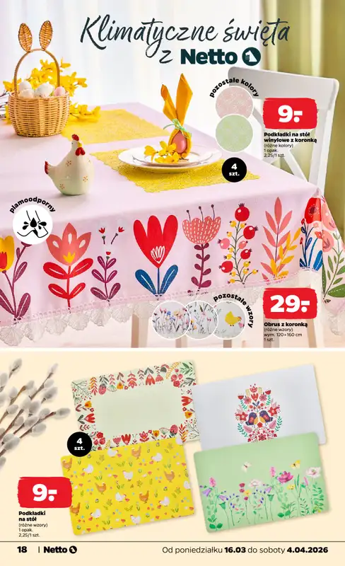 Netto - gazetka promocyjna Katalog Wielkanocny  do soboty 04.04 - strona 18