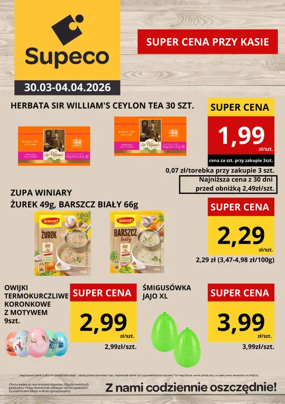 Supeco - gazetka promocyjna Oferta tygodnia od poniedziałku 30.03 do soboty 04.04 - strona 3