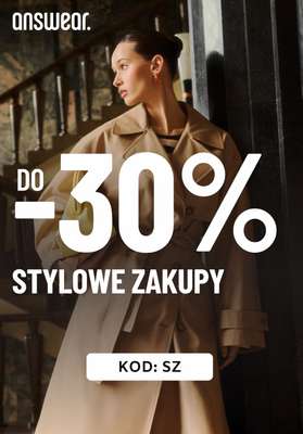 BEST SALE - gazetka promocyjna Answear | Do -30% przy zakupie min. 2 produktów od piątku 27.03 do środy 01.04