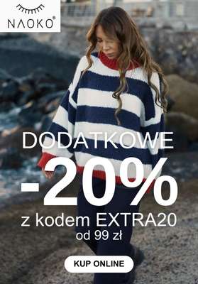 BEST SALE - gazetka promocyjna Naoko | Dodatkowe -20% na zakupy od 99 zł od piątku 27.03 do środy 01.04