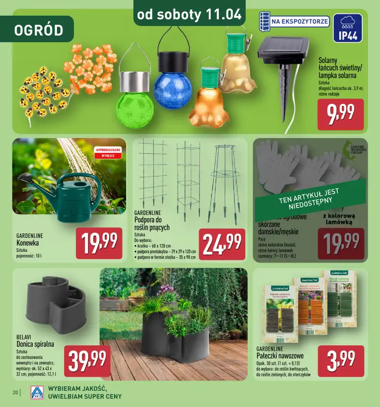 Aldi - gazetka promocyjna Katalog ogrodowy Aldi! od środy 25.02 do soboty 04.04 - strona 20